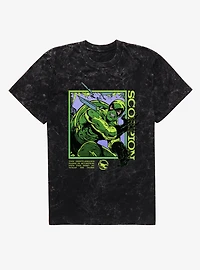 Marvel Spider-Man Scorpion Gentleman Panel Pop Out Mineral Wash T-Shirt