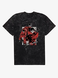 Marvel Spider-Man Tri Tarantula Panel Mineral Wash T-Shirt