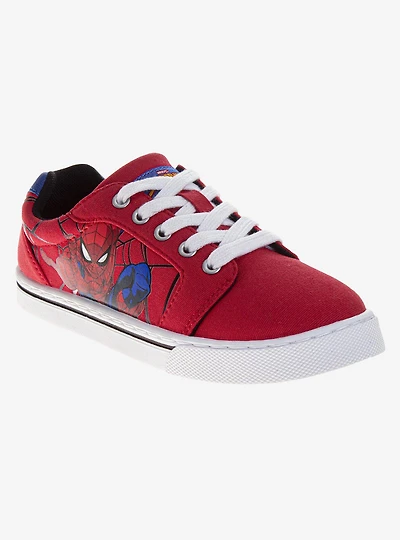 Marvel Spider-Man Boys' Lace Up Kids Canvas Sneakers