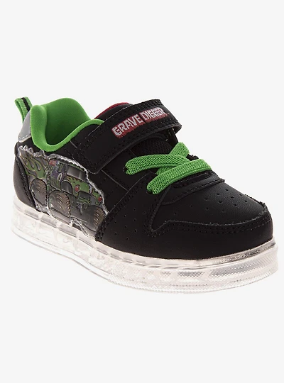 Monster Jam Truck Green Rugged Tread Toddler & Little Kids Sneakers