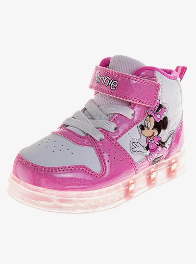 Disney Minnie Mouse Bow Canvas Toddler & Little Kids High Top Sneakers