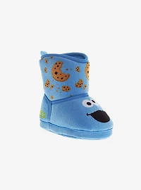 Sesame Street Cookie Monster Fuzzy and Slip On Infant & Toddler Boots