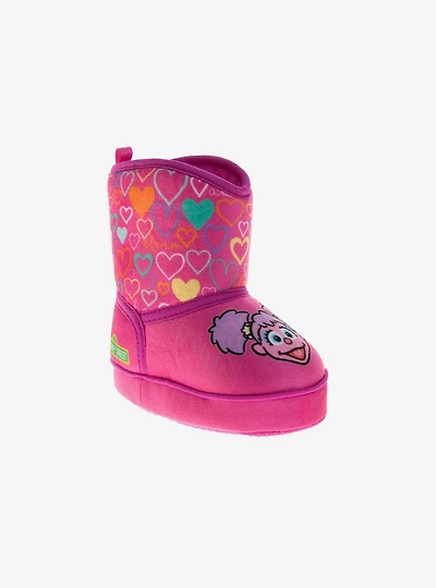 Sesame Street Abby Cadabby Fuzzy and Slip On Infant & Toddler Boots