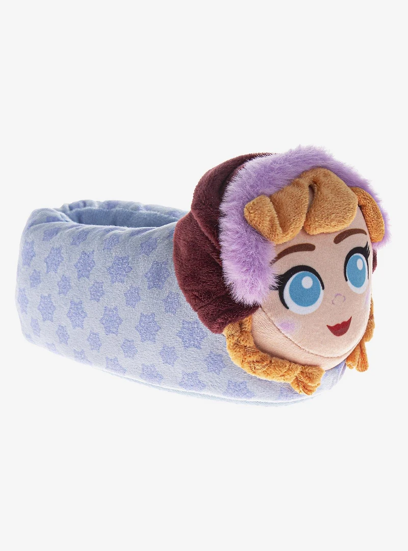 Disney Frozen 3D Anna & Elsa Fluffy Toddler Kids Slippers