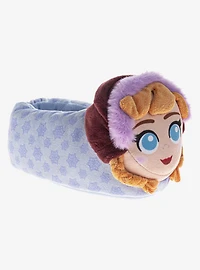 Disney Frozen 3D Anna & Elsa Fluffy Toddler Kids Slippers
