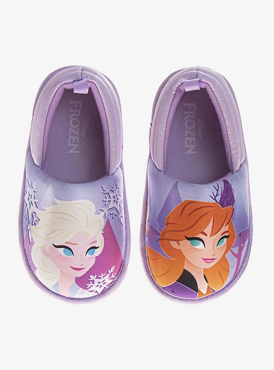 Disney Frozen Anna and Elsa Toddler & Little Kids Plush Slippers