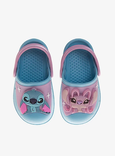 Disney Lilo & Stitch Blue and Pink Slip-On Toddler Kids Clogs