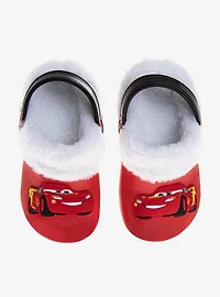 Disney Pixar Cars Lightning McQueen Fuzzy Fleece-Lined Toddler & Little Kids Clogs