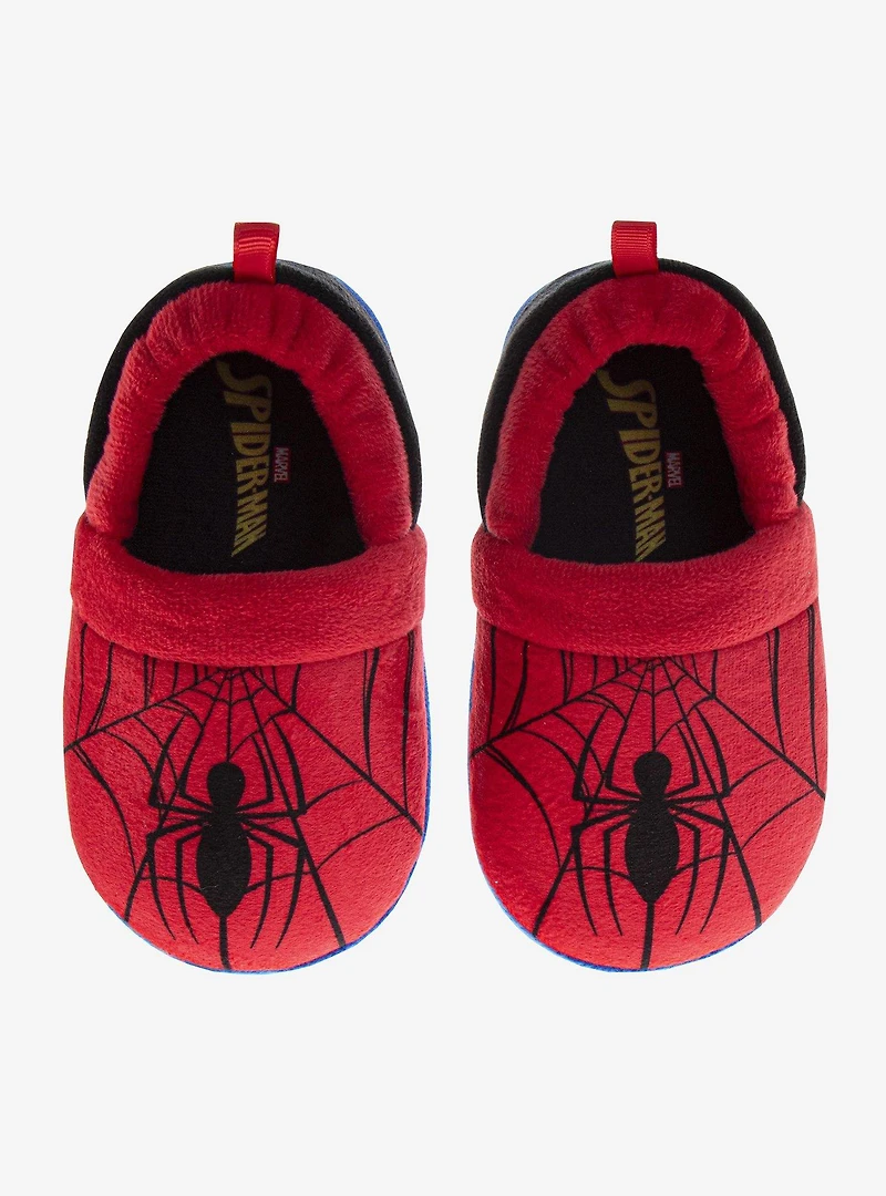 Marvel Spider-Man Kids' Cozy Plush Toddler & Little Kids Slippers