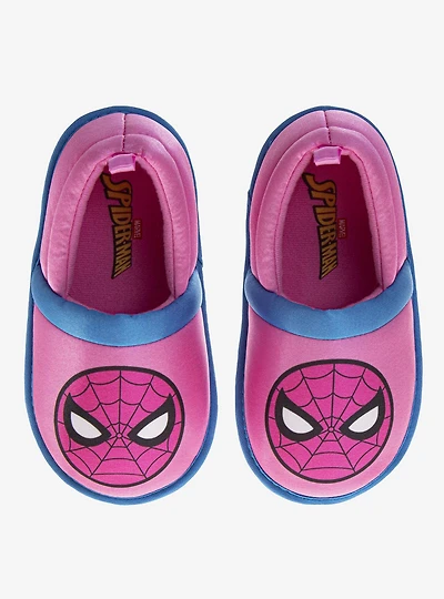 Marvel Spider-Man Cozy Plush Toddler & Little Kids Slippers Pink Blue