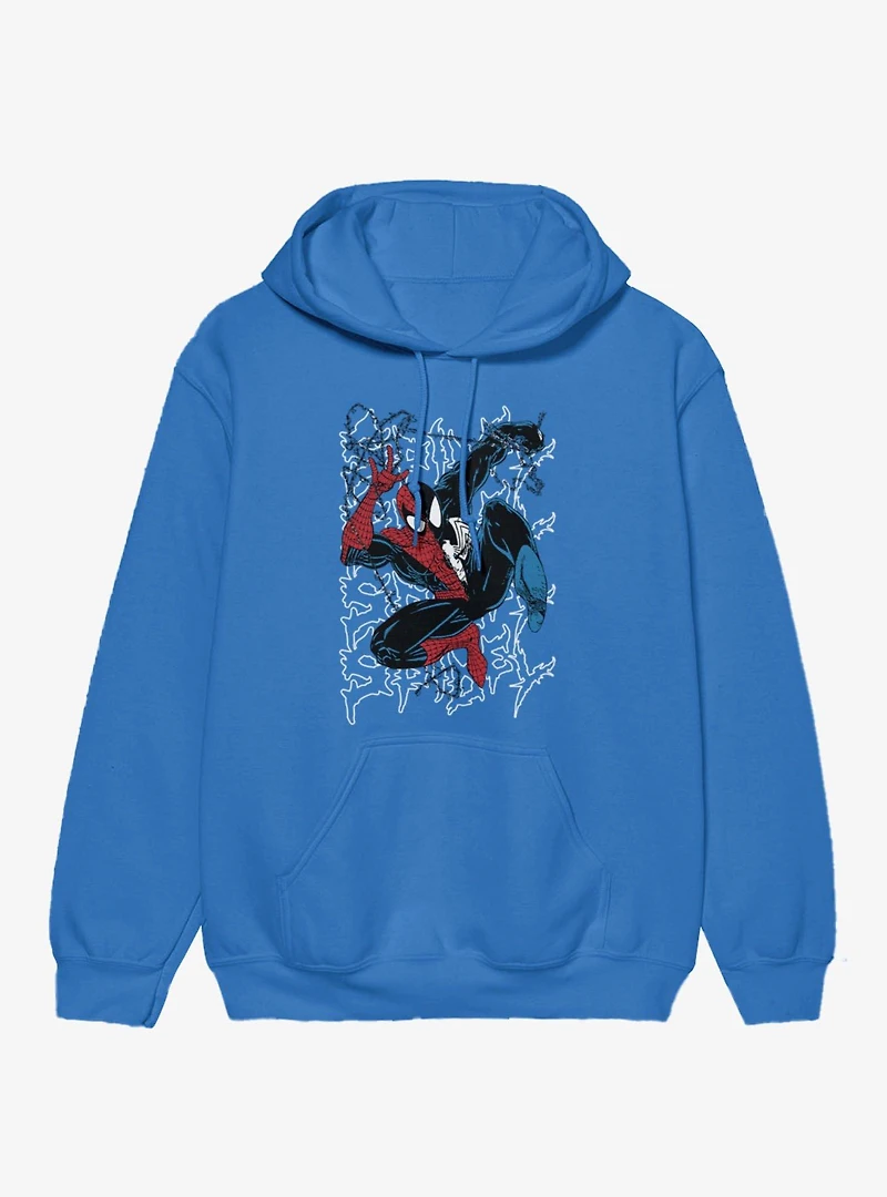 Marvel Comics Retro Half Venom Web Leap Hoodie
