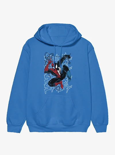Marvel Comics Retro Half Venom Web Leap Hoodie