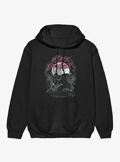 Marvel Wakanda Forever Black Panther Night Time Jungle Hoodie