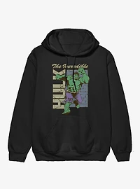 Marvel Comics Retro Incredible Hulk Wall Smash Run Hoodie