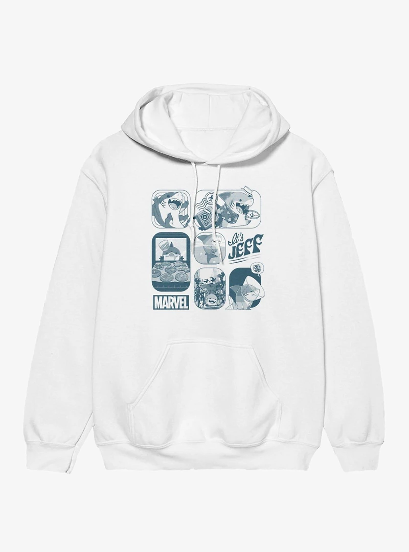 Marvel Rivals Its Cute Jeff Squares Hoodie