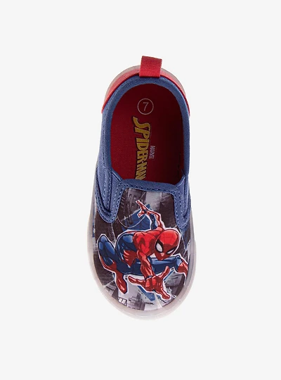 Marvel Spider-Man Webslinger Slip On Canvas Toddler & Little Kids Sneakers