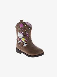 Hello Kitty Rainbow & Star Calf High Toddler Little Kids Cowboy Boots