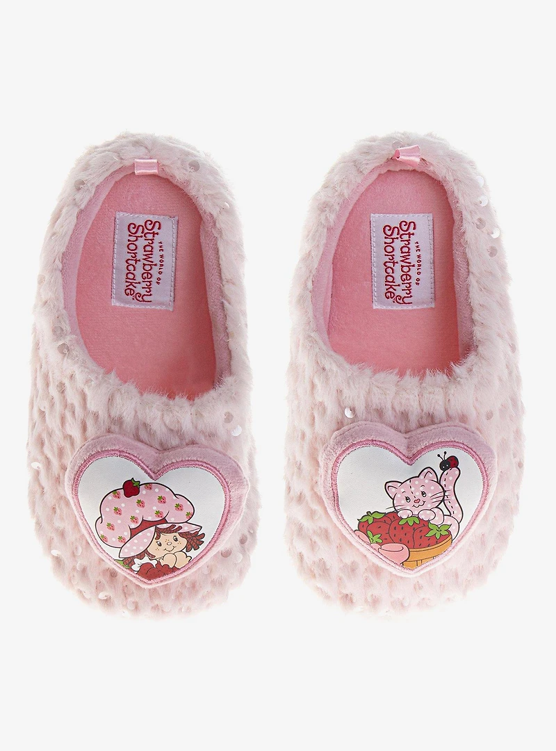 Strawberry Shortcake Print Toddler Slippers