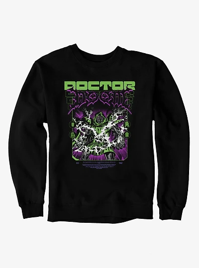 Marvel Comics Retro Doctor Doom Green Purple Explosion Sweatshirt