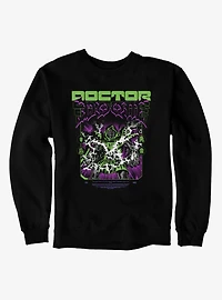 Marvel Comics Retro Doctor Doom Green Purple Explosion Sweatshirt