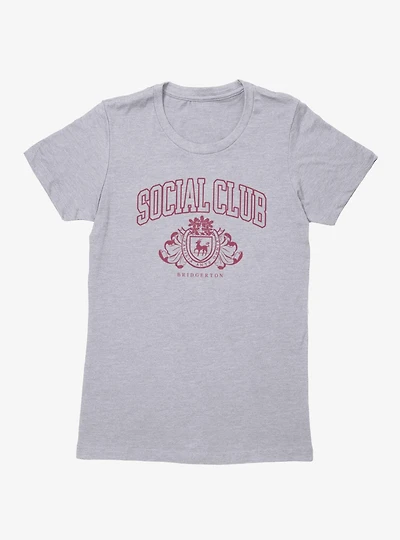 Bridgerton Social Club Collegiate Arch Womens T-Shirt