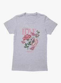 Bridgerton True Love Flowers Womens T-Shirt