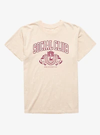 Bridgerton Social Club Collegiate Arch Mineral Wash T-Shirt