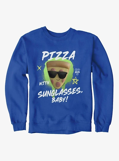 Disney Pixar Toy Story 5 Pizza With Sunglasses Baby Splatter Sweatshirt