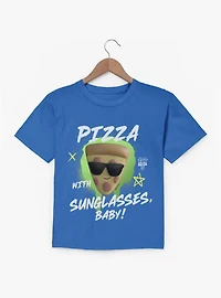Disney Pixar Toy Story 5 Pizza With Sunglasses Baby Splatter Youth T-Shirt