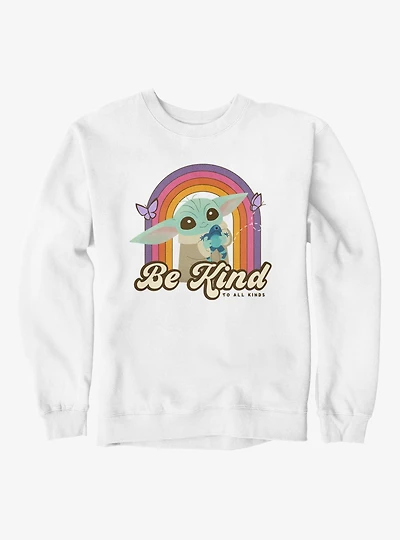 Star Wars Be Kind To All Grogu Rainbow Sweatshirt