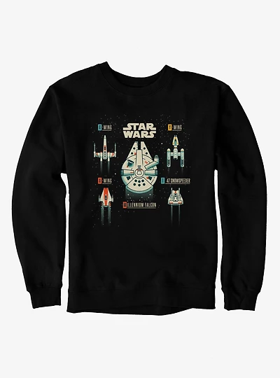 Star Wars Ship Cartoons T 47 Snowspeeder Sweatshirt