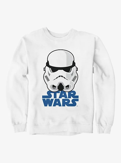 Star Wars Trooper Helmet On Logo Sweatshirt