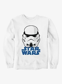 Star Wars Trooper Helmet On Logo Sweatshirt