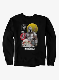 Star Wars The Mandalorian This Way Double Sun Mando Grogu Sweatshirt