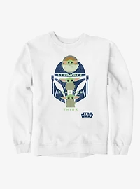 Star Wars The Mandalorian Stronger Than Grogu And Helmet Sweatshirt