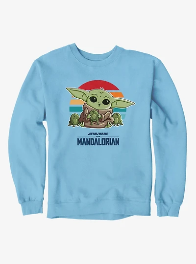 Star Wars The Mandalorian Grogu And Frogs Sweatshirt