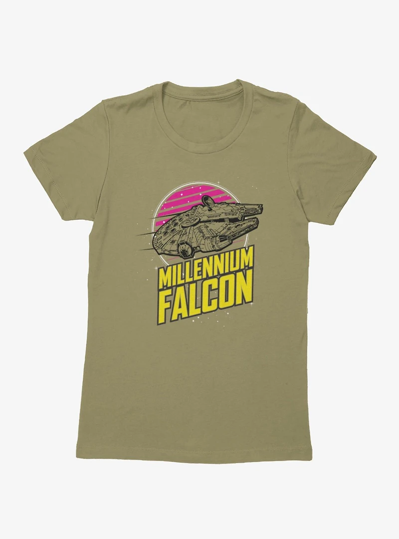 Star Wars Millennium Falcon Chase Womens T-Shirt