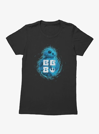 Star Wars BB-8 Blue Rebel Womens T-Shirt