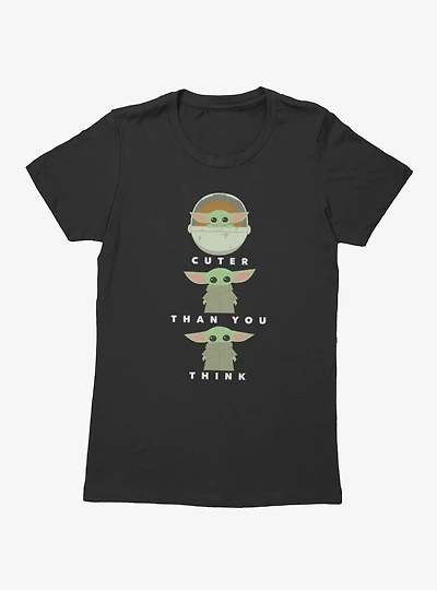 Star Wars The Mandalorian Cuter Than You Think Grogu Womens T-Shirt