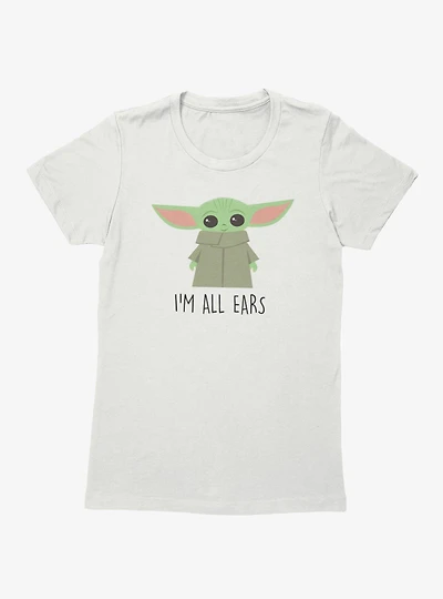 Star Wars The Mandalorian All Ears Grogu Womens T-Shirt