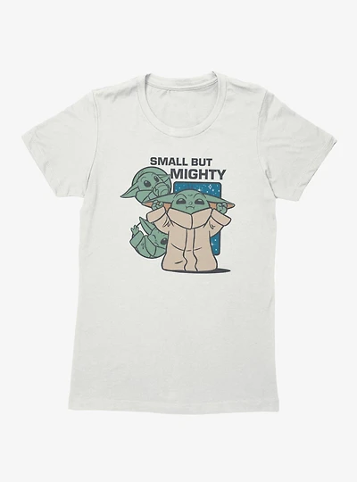 Star Wars The Mandalorian Small But Mighty Grogu Reach Womens T-Shirt