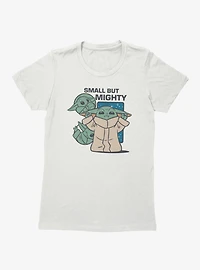Star Wars The Mandalorian Small But Mighty Grogu Reach Womens T-Shirt