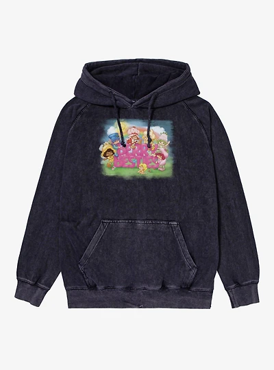 Strawberry Shortcake Berry Besties Brush Vintage Mineral Washed Hoodie