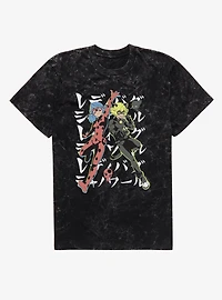Miraculous Ladybug Team Up Jump Mineral Wash T-Shirt