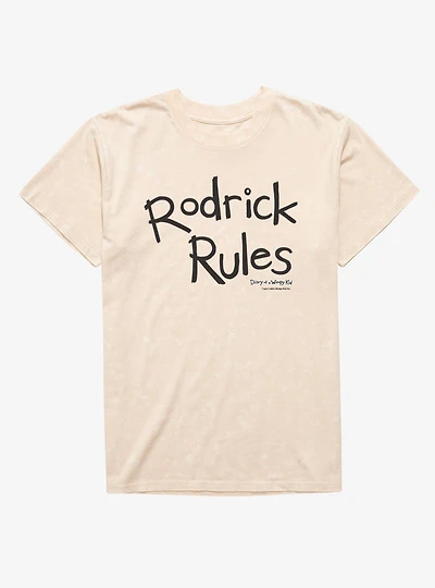 Diary of a Wimpy Kid Rodrick Rules Text Mineral Wash T-Shirt