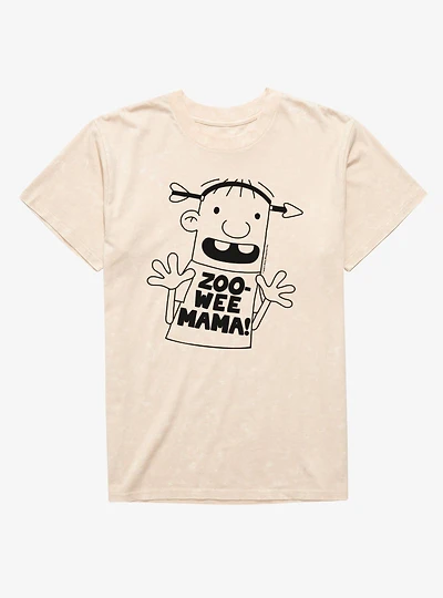 Diary of a Wimpy Kid Woo Zee Mama Arrow The Head Mineral Wash T-Shirt