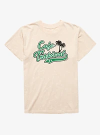 Schitt's Creek Cafe Tropical Green Stars Logo Mineral Wash T-Shirt
