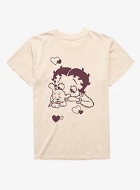 Betty Boop Doggie Smooches Mineral Wash T-Shirt
