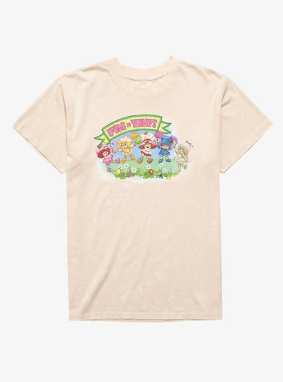 Strawberry Shortcake FRI-YAY Picnic Jump Mineral Wash T-Shirt
