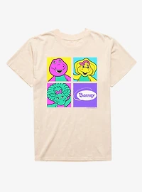 Barney Four Square Characters Mineral Wash T-Shirt
